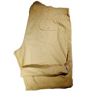 Simply Be Shorts  Plus sz 26  Light Tan  Optional Rolled Cuffs  Lightweight NWT